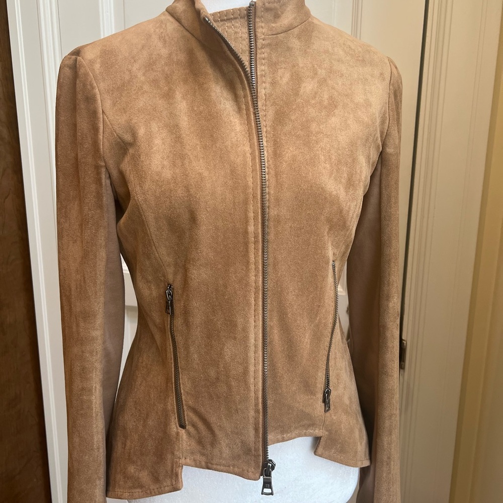 BCBGMaxAzria Camel Leather Jacket